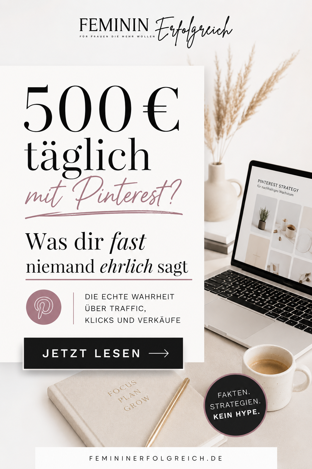 500 Euro täglich mit Pinterest