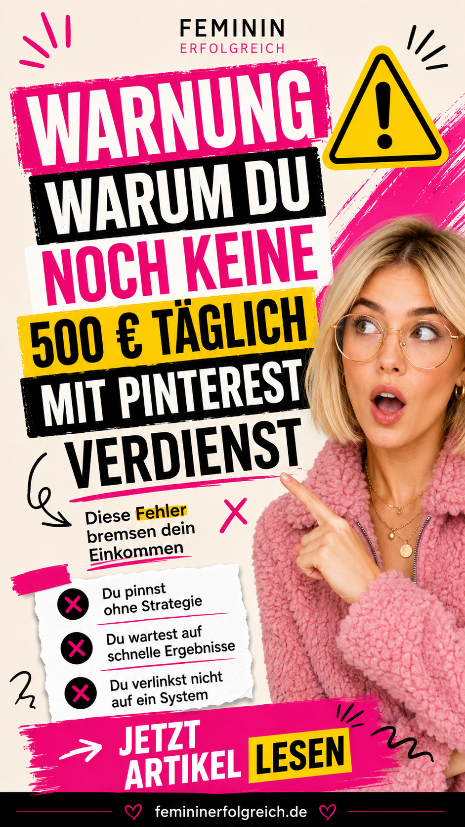 Pinterest Warnung: Fehler beim Verdienen mit Pins