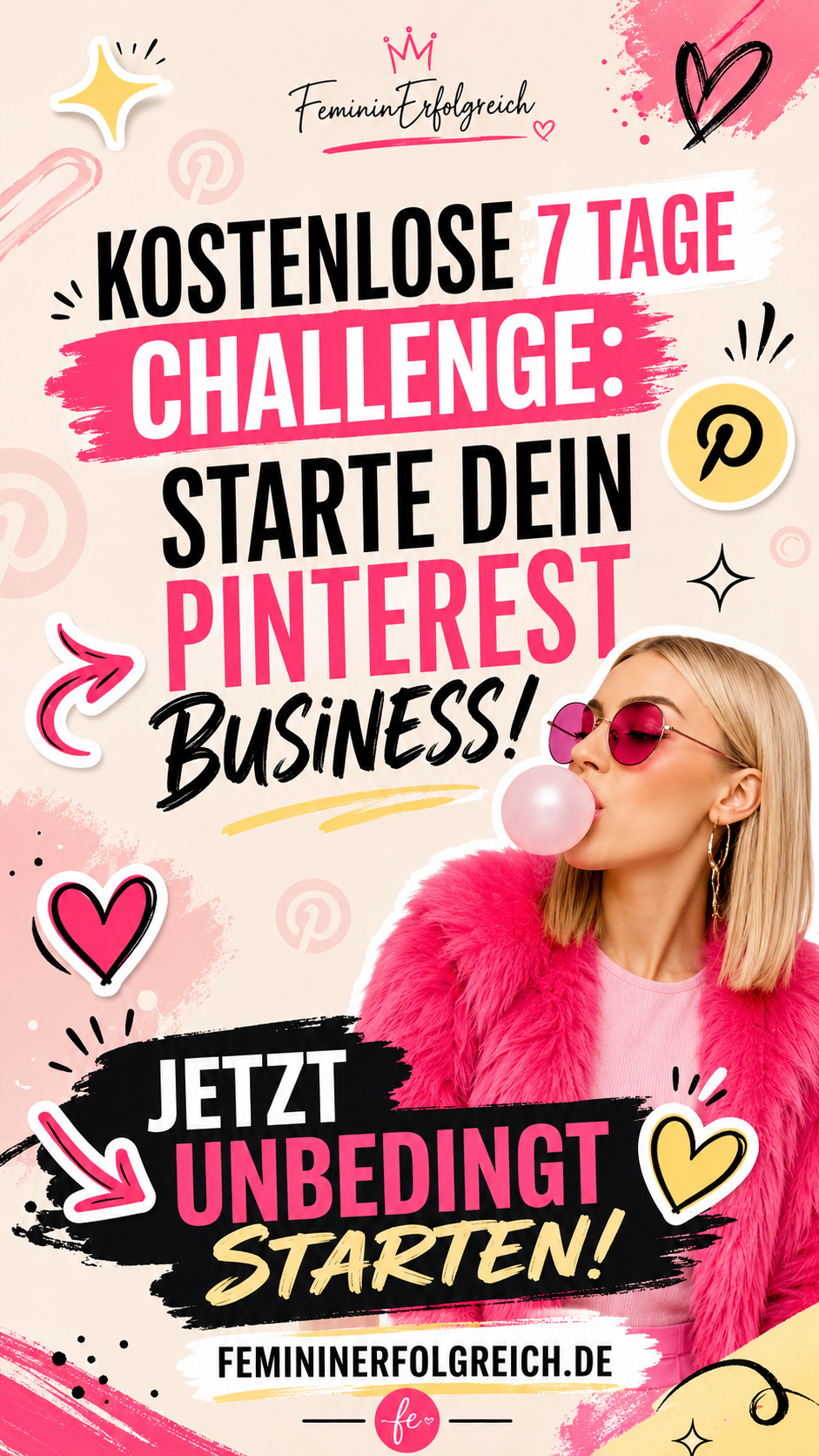 Pinterest für Anfänger mit der kostenlosen PIN Challenge anonym starten